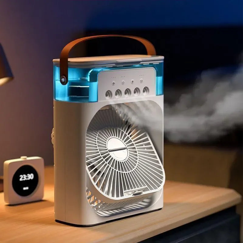 USB Desktop Cooling Fan 3-in-1 – Fan, Humidifier & Mist Spray | 600ML