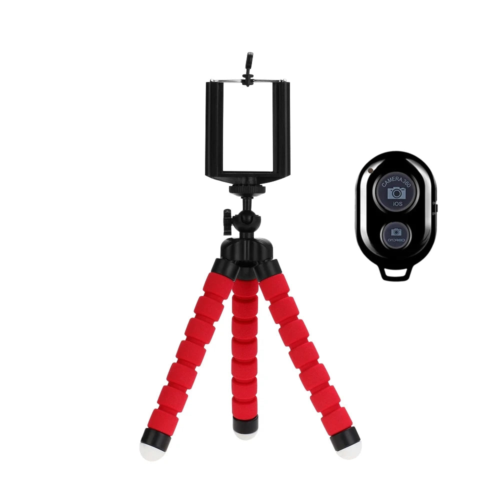 Tripods Dreibein für Handy Mobile Kamerahalterung Clip Smartphone Einbeinstativ Dreibeinstativ Oktopus Mini-Stativ Stativ für Handy