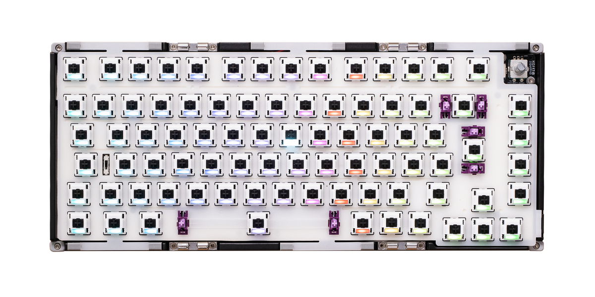 Akko MonsGeek M1 V5 Tri-mode Mechanical Keyboard Barebone Kit VIA 75% 3/5 Pins Customized Hot Swap RGB Rapid Disassemble Gasket