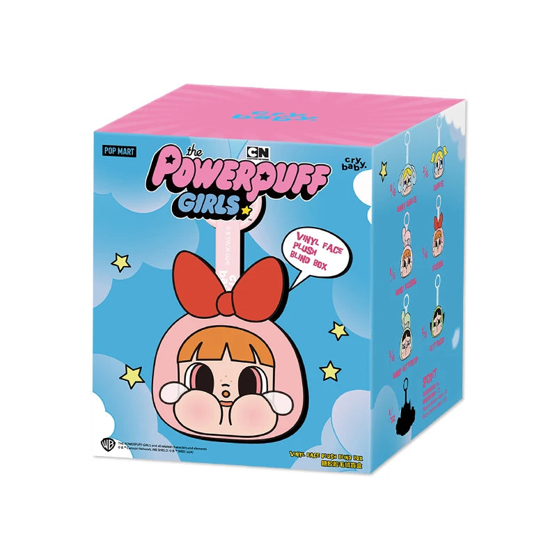 POP MART CRYBABY x Powerpuff Girls Series - Vinyl Face Plush Blind Box 1PC/6PCS Mystery Box
