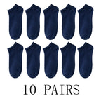 5/10-Pack Unisex Comfort-Fit Ankle Socks For All, Breathable & Lightweight - Ideal For Sports & Daily Wear