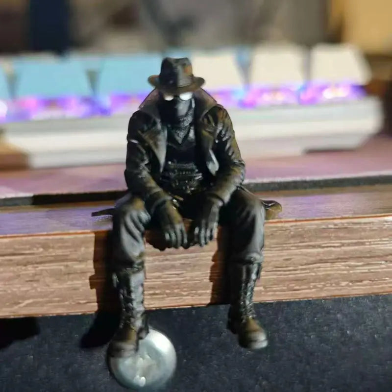 Spider Man Venom Batman Sitting Posture Anime Figure Statue Statue Collection Model Toy Car Desktop Ornament Collect Toy Gift