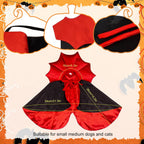 Halloween Dog Costumes Vampire Cape, Pet Cats Cosplay Costume Funny Clothes Cloak, Dog Mantle Apparel for Halloween Party