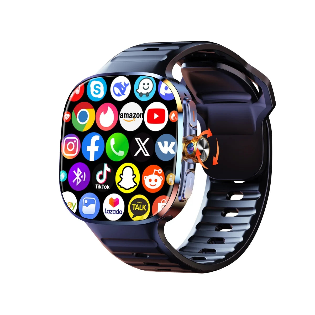 M99 Mini New Package 2.29inch Amoled Smartwatch 5G LTE Android Smart Watch With Rotary Camera GPS WIFI Sim Card Slot 2100Mah