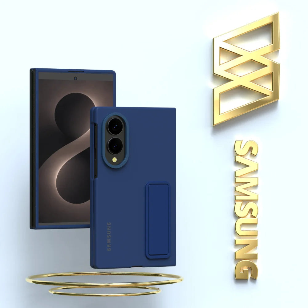 Original Genuine For Samsung Galaxy Z Fold8 Standing Case High Quality Foldable Bracket Cover ZFold8 Protector Shell & Box