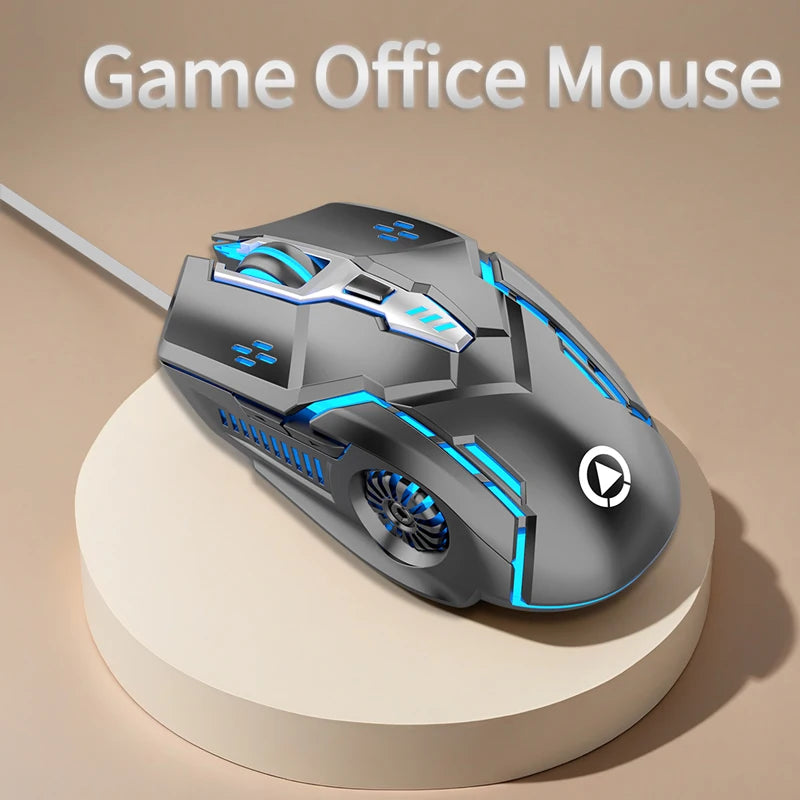 Wired Mouse Six Keys Luminous Game E-Sports Machinery Computer Accessories