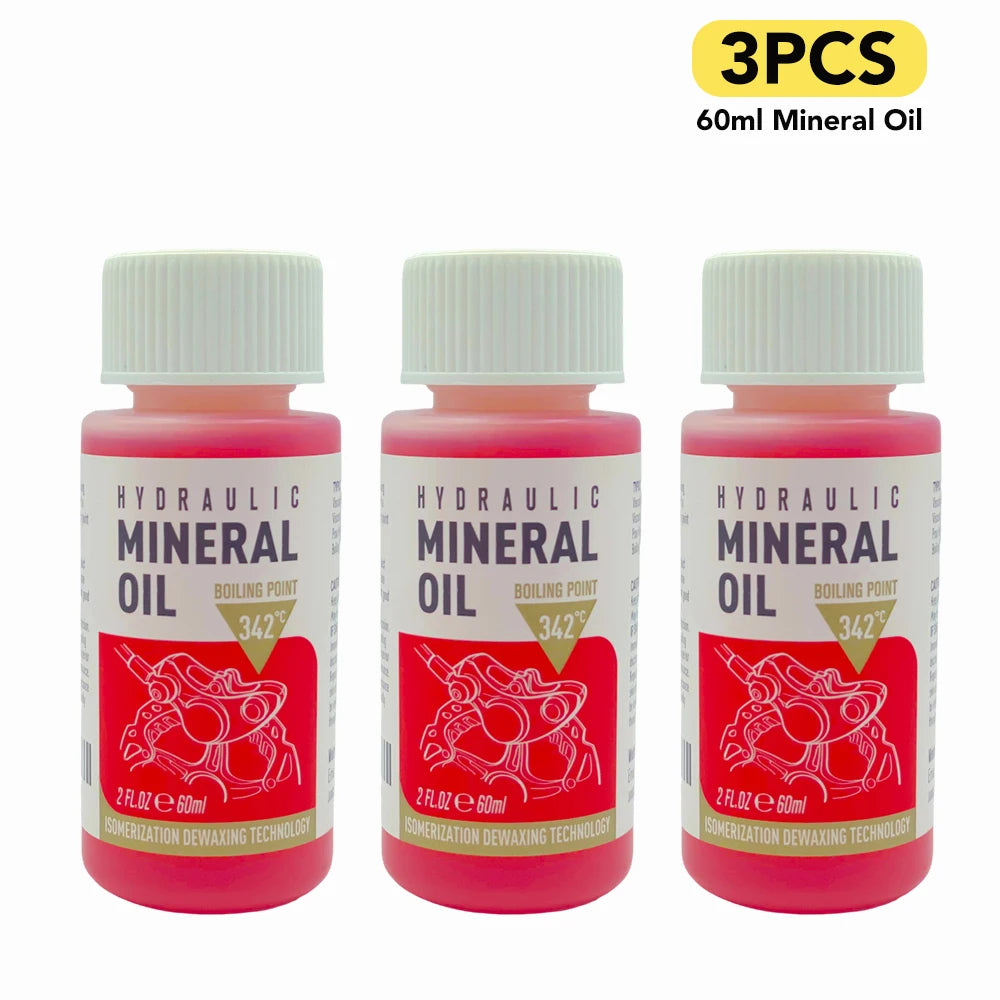 Bicycle Brake Mineral Oil 60ML Bike Hydraulic Disc Brake Oil Bleed Kit For SHIMANO TEKTRO SRAM NUTT Series Brake Repair Tools