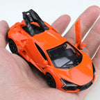 1:43 scale replica of the SVJ pullback alloy car model, children's toy, die-cast metal, pullback function.