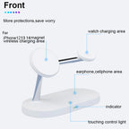 3 in 1 Wireless Charger Stand For iPhone 12/13/14/15/16/17 Fast Charging Station for Apple Watch 10 9 8 7 6 5 4 Airpods 2 3 Pro