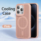Cooling Heat Dissipation Phone Case For iPhone 17 18 16 15 14 13 12 11 Pro Max Breathable Hard Back Magnetic Cover For Magsafe