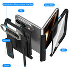 For Apple iPhone Duo Case With Stylus Pen Holder Stylus Screen Protector Camera Stand Wristband Hinge Protection Phone Cover