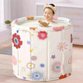Folding Adult Bath Tub Household Thickened Insulated Bathtub Portable Round Enlarged Bathing Bucket Foldable Bathroom SPA Bucket