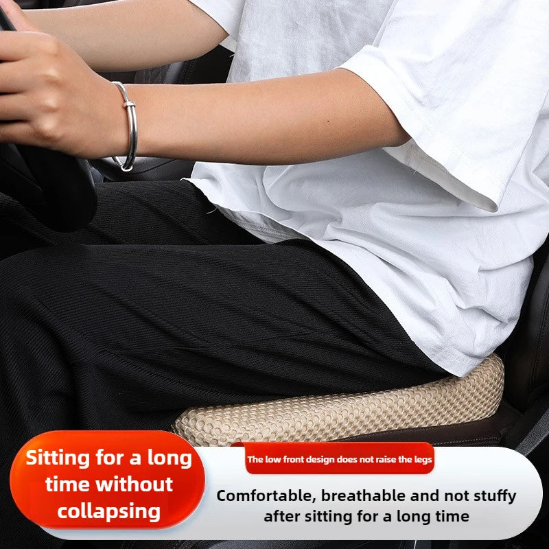 Car Seat Booster Cushion Honeycomb Memory Cotton Car Seat Cushion Car Simple Breathable 3D Mesh Thickened Sedentary Seat Cushion