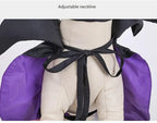 Halloween Dog Cat Costume Hooded Cloak Maleficent Velvet Cape Adjustable Cosplay Party Dress Apparel Funny Witch Holiday Pet