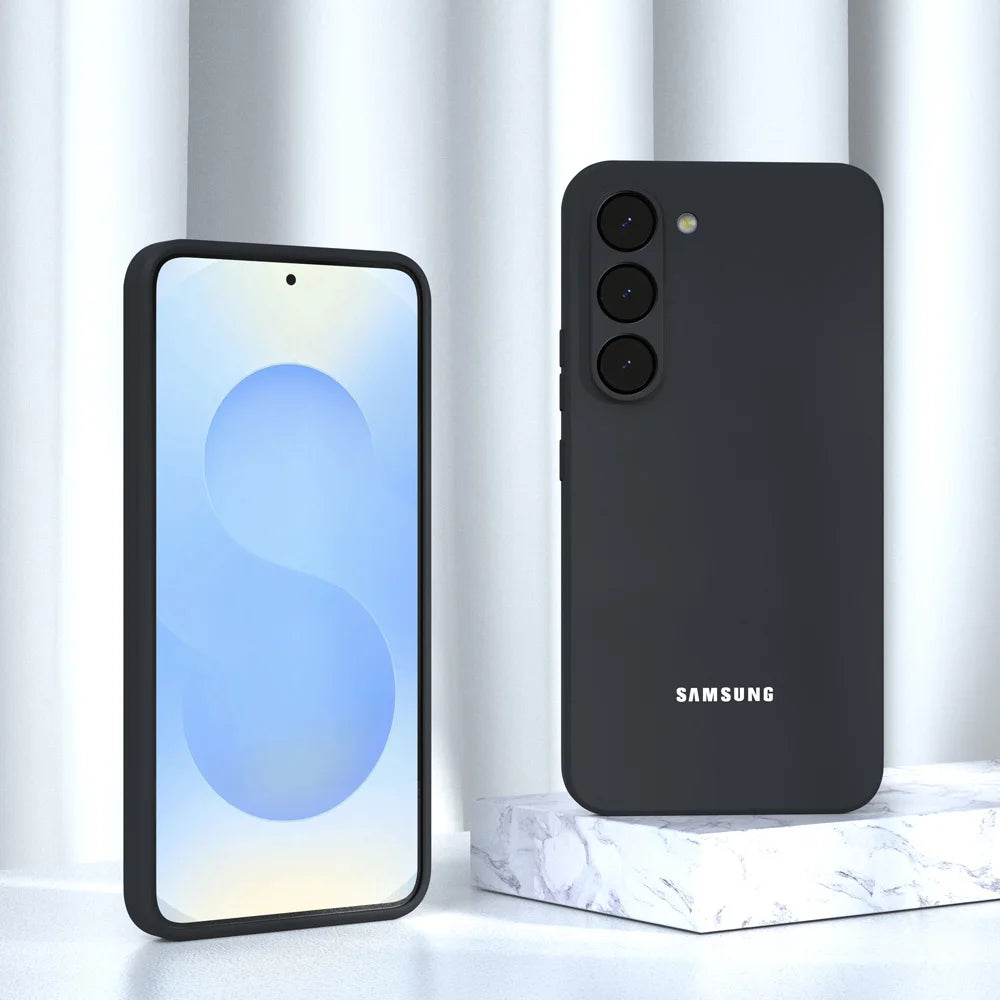 Original For Samsung S26 S25 S24 Case Soft Liquid Silicone Phone Back Cover For Galaxy S26 S25 S24 S23 S22 S21 Plus Ultra FE