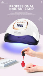 SUN X25MAX 81LED UV Lamp for Nails Drying Quick Curing All Gel Nail Polish Professional Powerful UV Light Dryer Manicure Salon