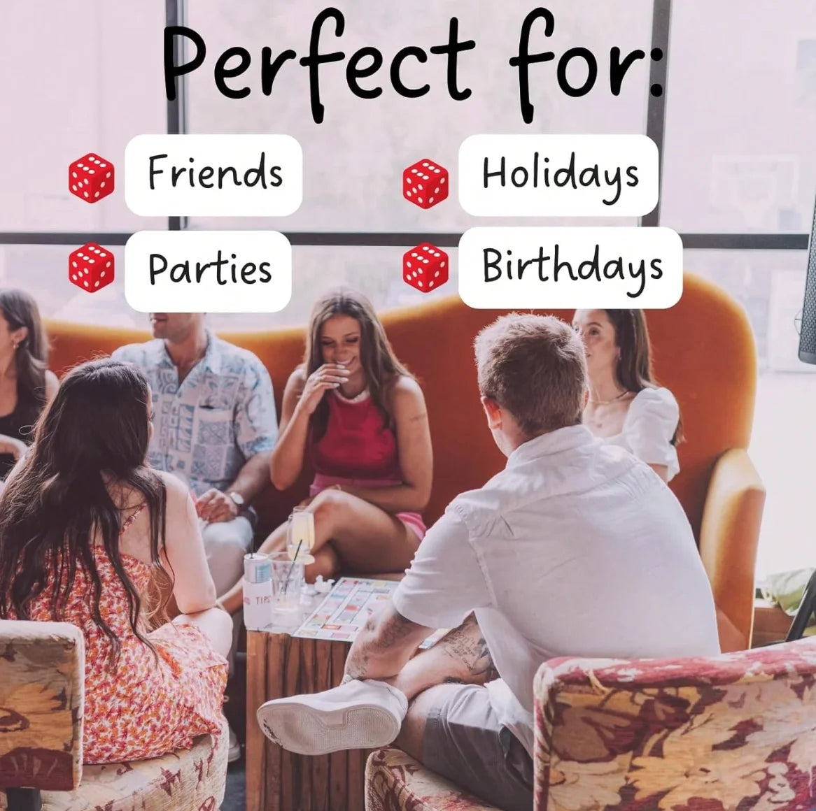 Adult Drinking Game Set - Perfect for Parties & Holiday Season Eve Gatherings, Interactive Fun Board Games