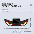Cool DEMON EYE Ambient Light Solar Powered Breathing Neon Light Car Decoration Rear Windshield Atmosphere Lights Car Accessories