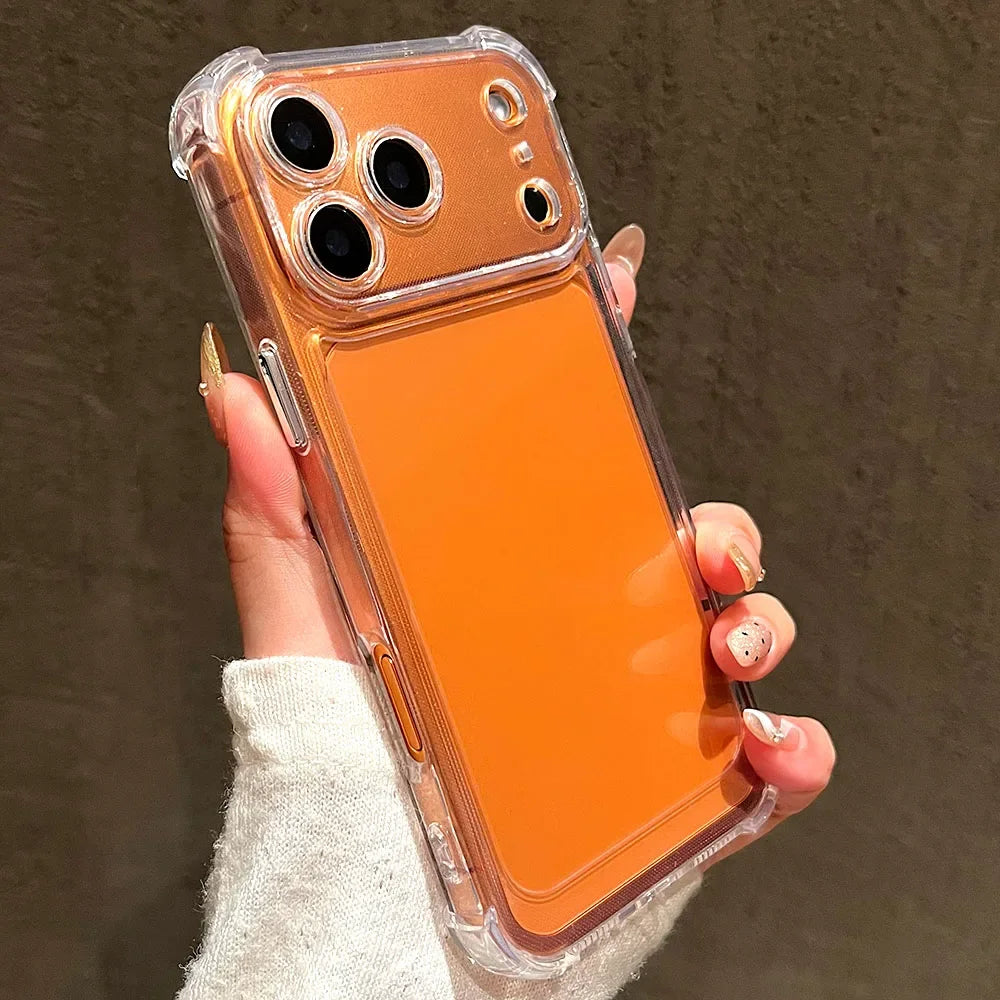 Shockproof Bumper Protector HD Clear Acrylic Phone Case For iPhone 18 17 16 15 14 13 12 11 Pro Max Back Cover Transparent Funda