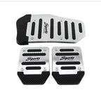 New 2Pcs/3Pcs/set Universal Non-Slip Aluminum Manual Transmission Car Pedal Cover Set Kit Pedali Red/Blue/Silver Car Accessories