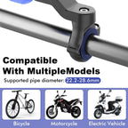 1set Motorcycle, Bicycle Handle, Mobile Phone Holder, Detachable 360 ° Rotating Shock-absorbing Mobile Phone Holder