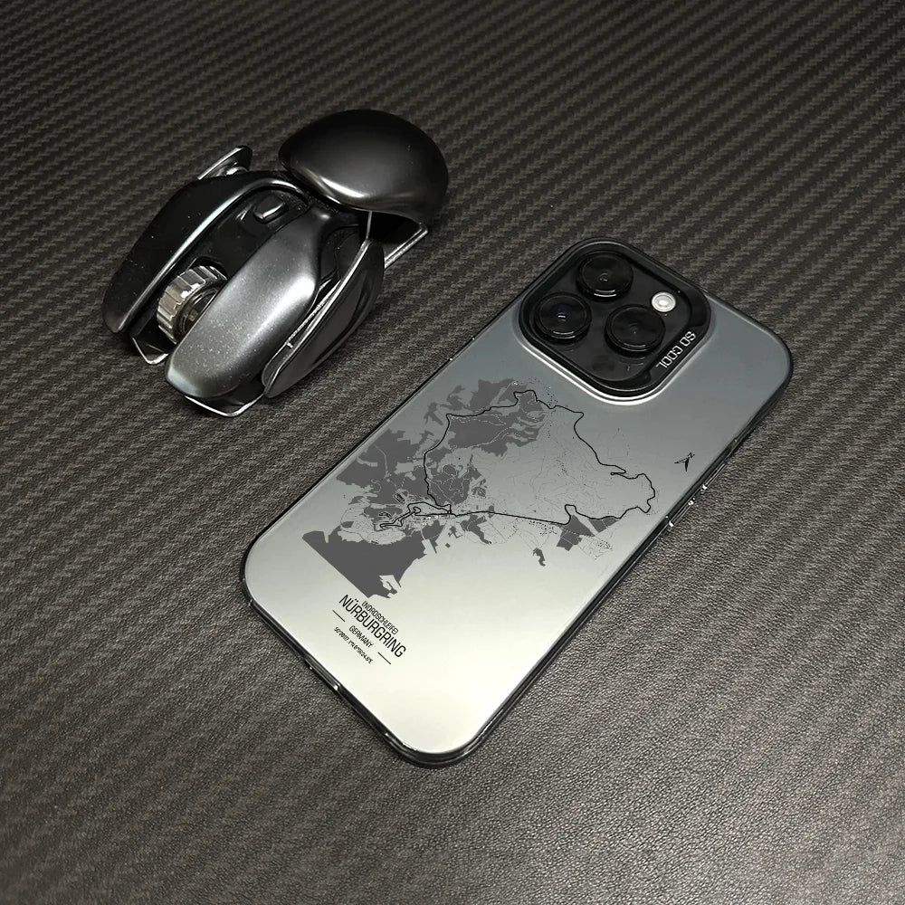 Nurburgring Runway Phone Case For IPhone 17 16 E 15 14 13 12 11 Germany Pro Max 17 Air 15 Plus Anti Fall Matte Back Cover Cases