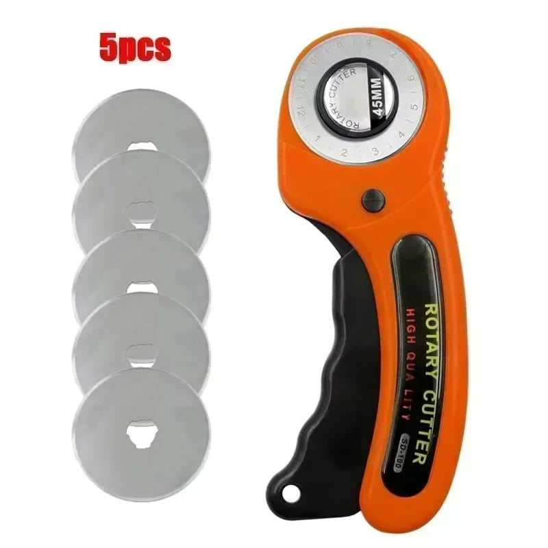 Sewing Rotary Cutter Kit 45mm Rotary Cutter  Cutting Mat Patchwork Ruler Precision Knife for Sewing Quilting Crafts