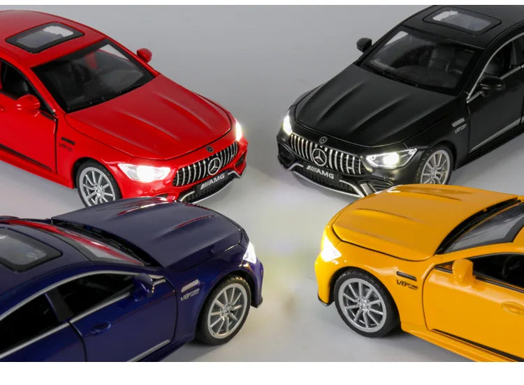 1:32 Mercedes Benz AMG GT63  Sports Car Alloy Diecast Car Model Sound Light Pull Back Toys Ornaments Gift For Children Collect