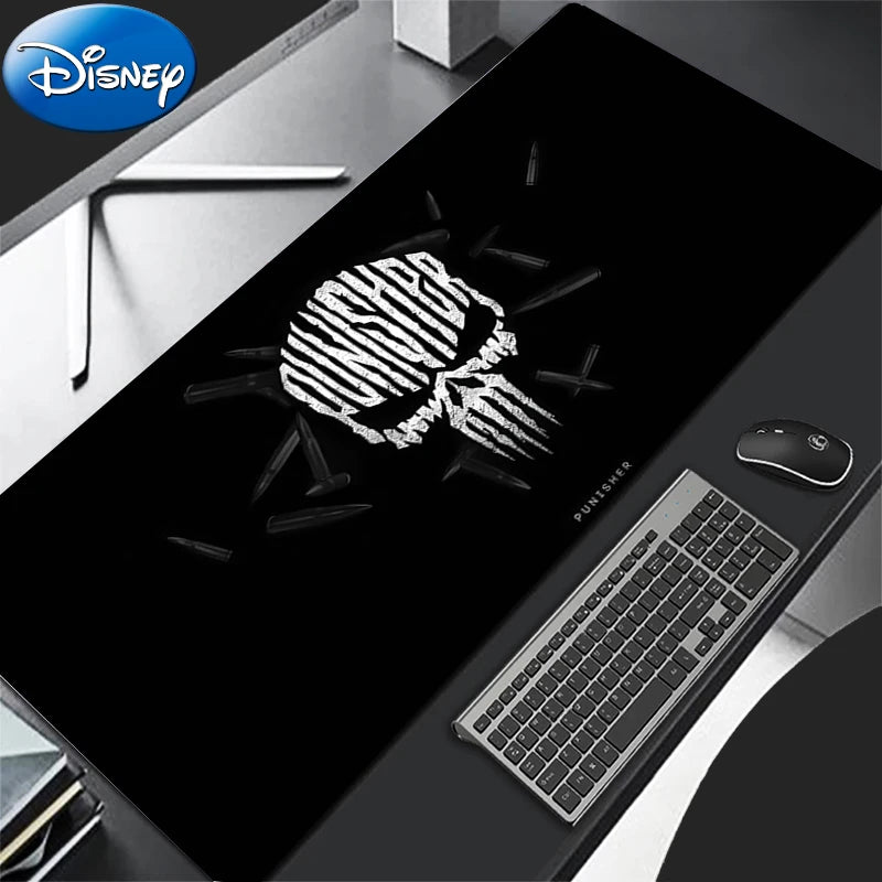 HD Print Anime Mouse Pad Office Computer Gamer Mousepad Laptop P-punisher Keyboard Pad PC Terror Skull Logo Gaming Desk Mice Mat