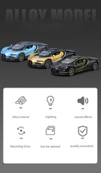 1:32 Bugatti Tourbillon V16 Supercar Alloy Metal Diecast Model Car Children's Toys Mini GT Collection Hobbies Birthday Gifts Boy