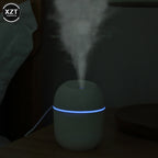 220ml USB Humidifier Atomizer Aroma Oil Diffuser Mute Air Humidifier with Night Lamp for Car Bedroom Cool Mist Sprayer