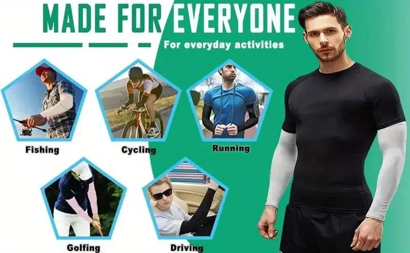 1/3 Pair of Breathable Sun Protection Sleeves - Breathable & UV Protective Gear for Sports, Driving, & Outdoor Adventures