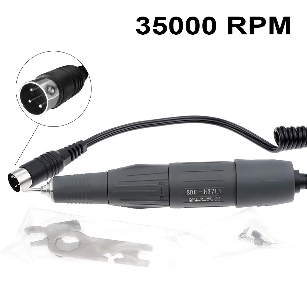 45000 & 35000 RPM Electric Professional Nail Sander Drill Pen Micromotor Polishing Machine Handpiece 2.35mm