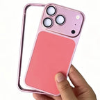 Metal Alloy Frame Bumper Phone Case for IPhone 17 16 15 14 13 12 Pro Change To 18 Pro Shockproof Protective Border Cover