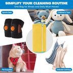 1/2/4PCS Shoe Washing Machine Bag with Liquid Shoe Brush Set Durable Laundry Shoe Bag and Soft Bristle Clean Brush for All Shoes