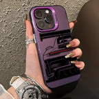 Trendy Sports Car Line Art Phone Case For iPhone 17 Pro Max 16 15 14 Pro 13 12 11 XS XR X 8 7 16 Plus 17E Shockproof Laser Cover