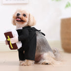 Halloween Pet Priest Costume Funny Dog Clothes With Bible Cross For Small Big Dogs Cats Puppy Dress Up Christmas Apparel Gifts