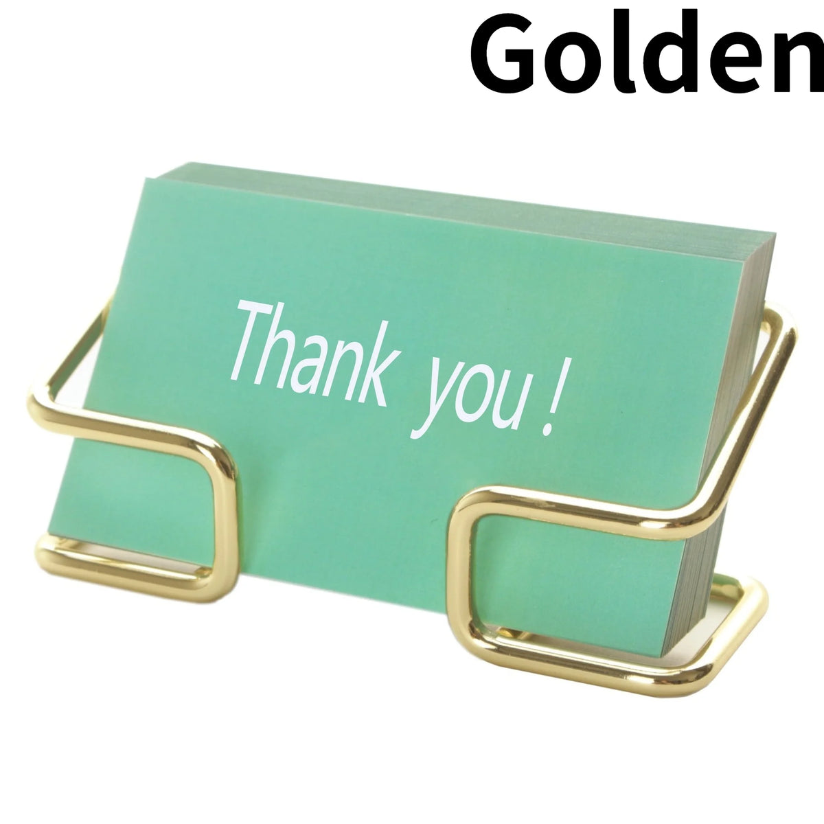 1pc Office Desk Card Holder, Cute Golden Card Storage Box, And Male And Female Office Desk Accessories,stainless steel material.