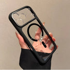 Transparent Defender For Magsafe Case for iPhone 18 17 16 15 14 13 Pro Max Camera AI Touch Control Wireless Charge Acrylic Cover