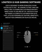 g102 Logitech G102/g203/g402 Logitech G102 Wired Gaming Mouse, Adjustable 200-8000 DPI, Comfort Grip, RGB Backlit for PC Laptops