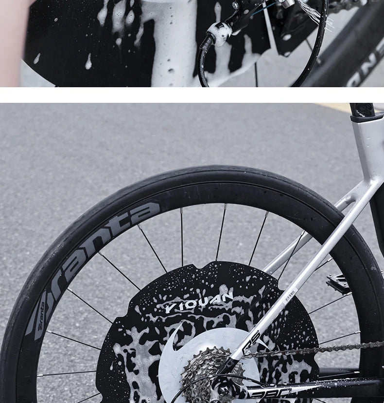 Anti-fouling Motorcycle Washing Disc Brake Cleaning Protection Cover Ultralight Bicycle Washing Disc Guard Bike Accessories