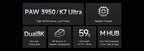 MCHOSE K7 Ultra Wireless Gaming Mouse PAW3950 Dual 8K Polling Rate Lightweight Magnetic Wireless Charging Dock Esports Office