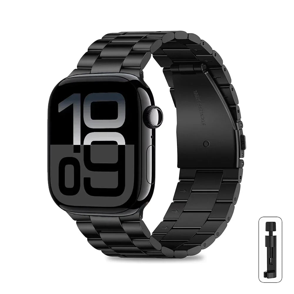 Stainless Steel Strap for Apple Watch Ultra 3/2 Band 46mm 49mm 40mm 44mm 42mm 41mm 45mm Bracelet IWatch Series 11 10 9 8 7 SE 6