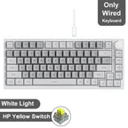 AJAZZ AK820/Pro Wireless Mechanical Keyboard Bluetooth 5.1 2.4G USB-C Wired Hot Swappable RGB Gaming Keyboard Gasket Mount with
