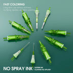 T-Rex 20pcs/Ink Cartridge Tattoo Needle RL RM Disposable Sterilization Safe Tattoo Needle 0.35mm Sterile Tattoo Needle Supply