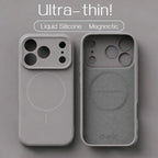 Luxury Liquid for Magsafe Magnetic Wireless Charge Case for IPhone 17 16 15 14 13 12 11 Pro Max Soft Lens Protection Back Cover