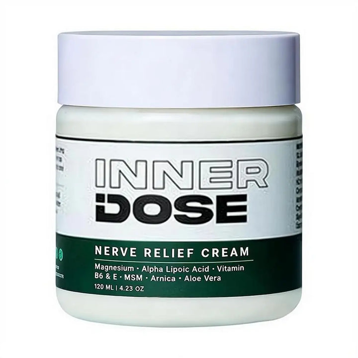Inner Dose Nerve Relief Cream 120ml Magnesium Arnica Moisturizing Body Cream Deep Muscle Soothing Lotion for Joint Discomfort