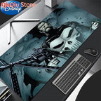 HD Print Anime Mouse Pad Office Computer Gamer Mousepad Laptop P-punisher Keyboard Pad PC Terror Skull Logo Gaming Desk Mice Mat