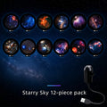Car Starry Sky Projector Lamp USB Powered Galaxy Night Light With 17‑12 Galaxy Film Flexible Neck Auto Ceiling Romantic Lighting