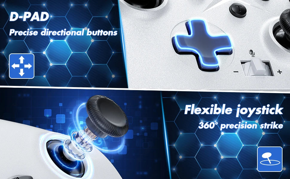 Controller For Xbox One/S/X/Series S/X PC Console Gaming Joystick 2.4G Wireless Gamepad 6-Axis Dual Vibration Hall Effect Rocker